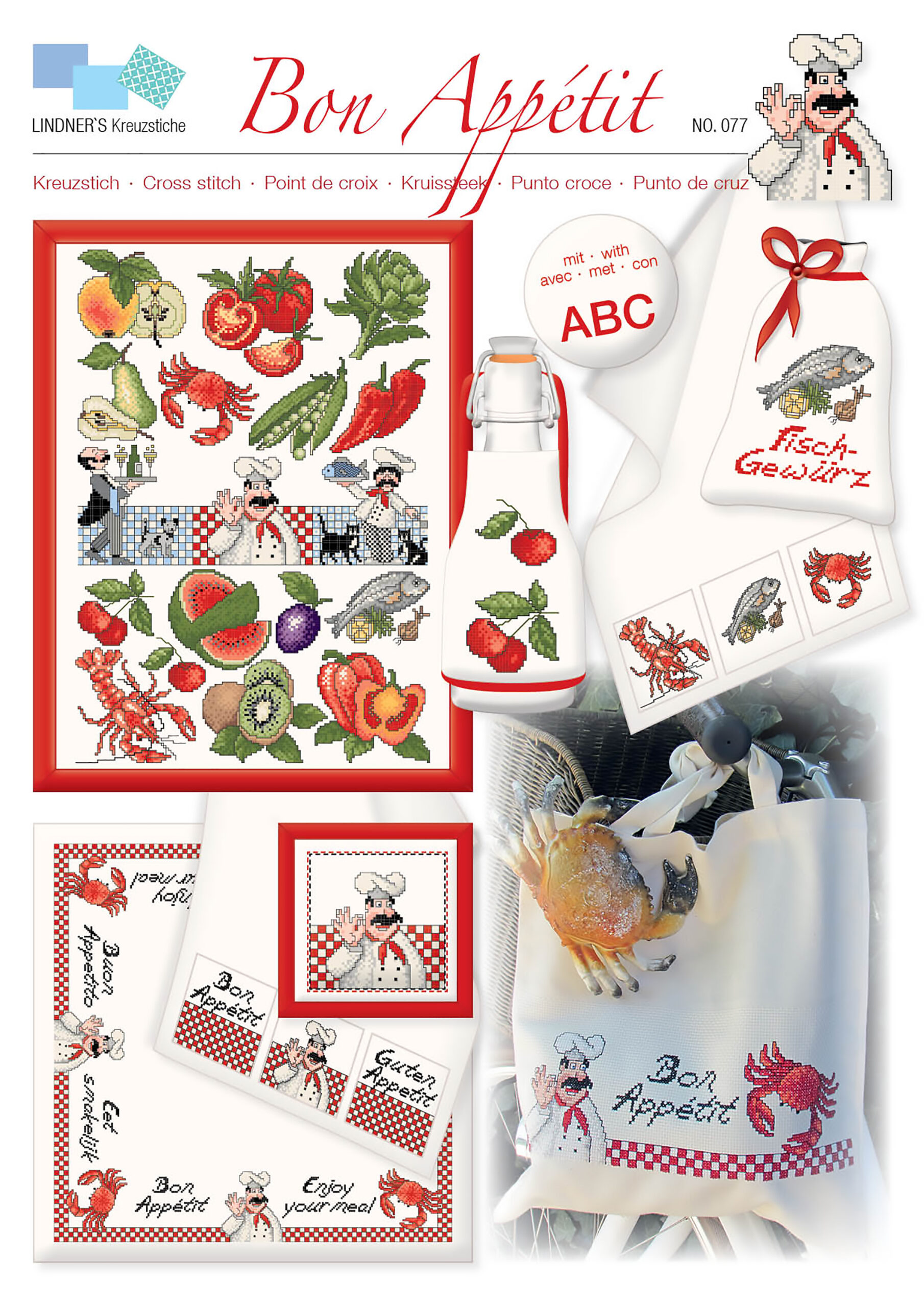 Lindners Cross Stitch Chart Bon Appetit ePattern
