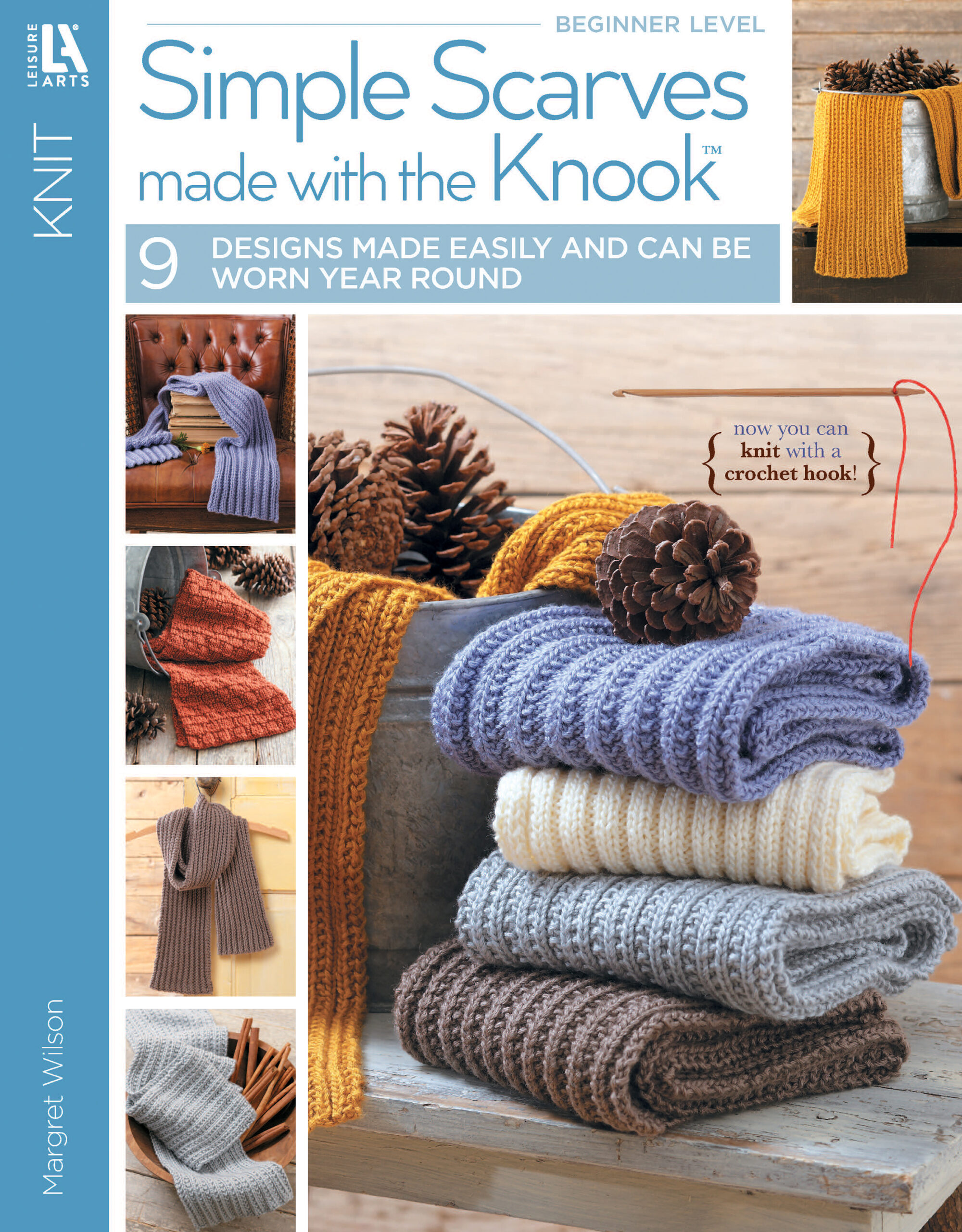 Simple Scarves Made With The Knook Knit