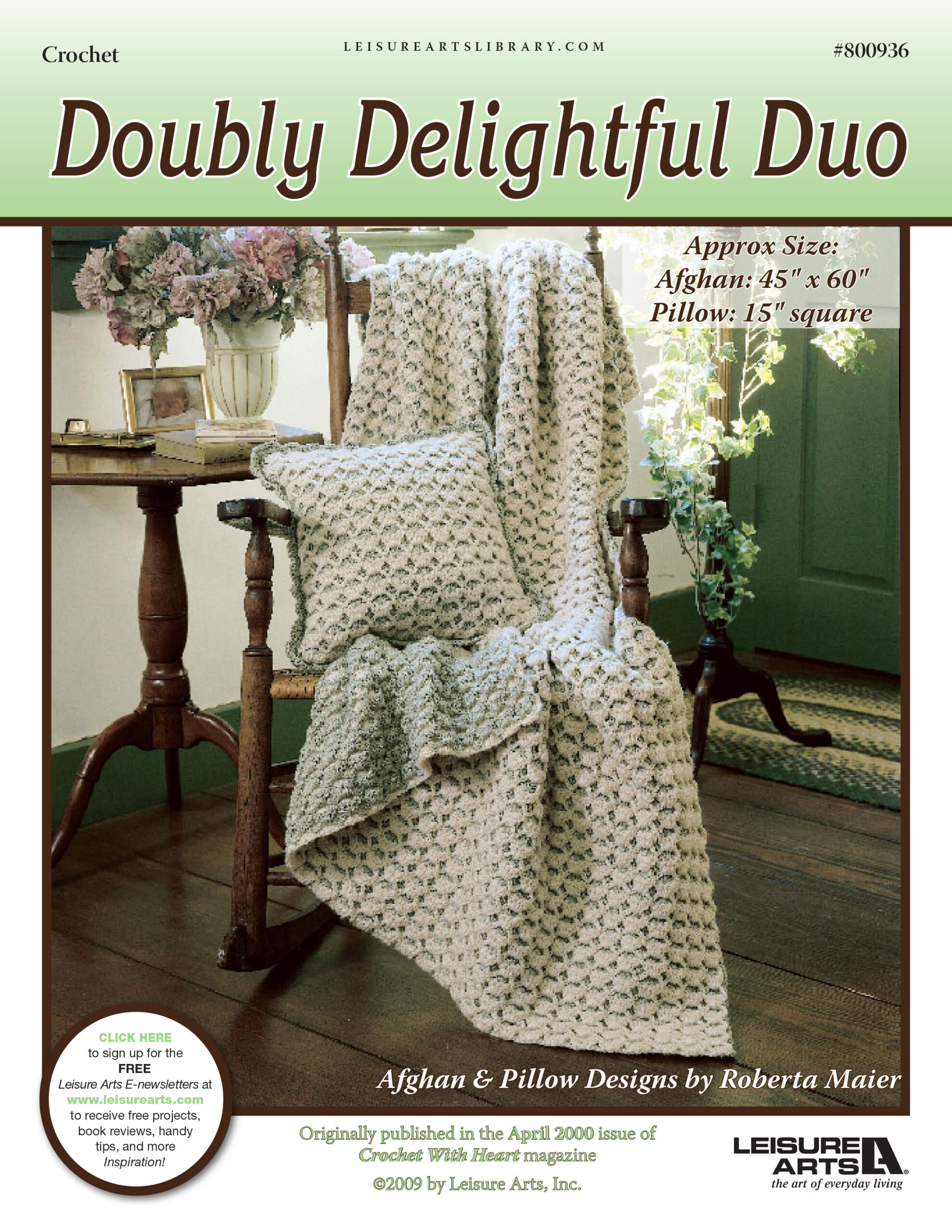 Leisure Arts Doubly Delightful Duo Crochet ePattern
