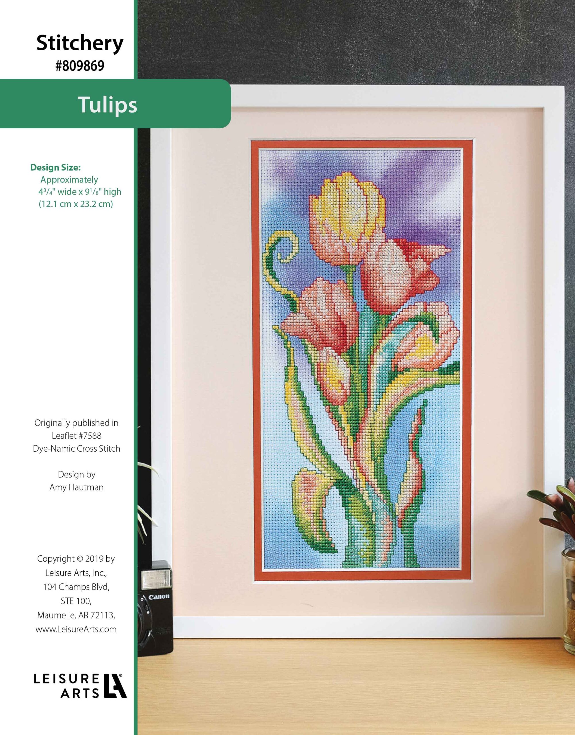 Leisure Arts DyeNamic Cross Stitch Tulips ePattern